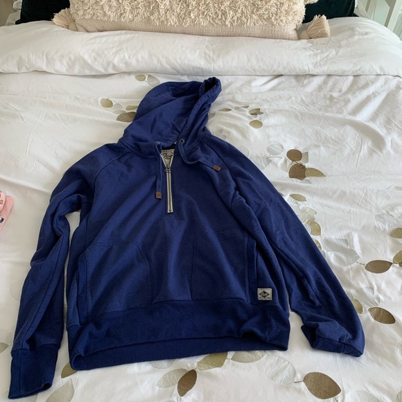 Roots Navy Quarter Zip Sweater - Picture 2 of 4